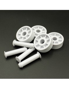 Rueda limpiafondos piscina KEEPER kit 4 ruedas + 4...