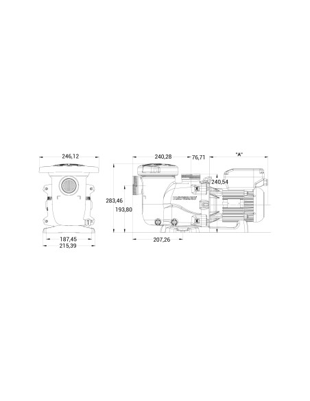 Bomba piscina HAYWARD Max Flo XL 1.00cv mf VSTD velocidad variable SP2310VSTD