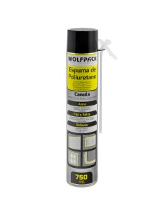 Espuma poliuretano WOLFPACK 750ml con canula 14010150