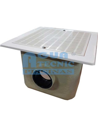 Sumidero piscina hormigon ASTRAL cuadrado 90mm...