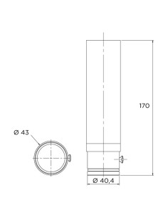 Boquilla cañon FLEXINOX Tahiti mod.A AISI316 87187014 2