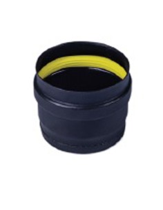 Te CHIM simple  90º 100mm vitrifi negro c/tapa EXOPELLET 2