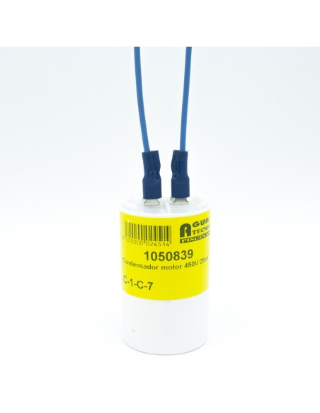 Condensador motor 450V 25mf