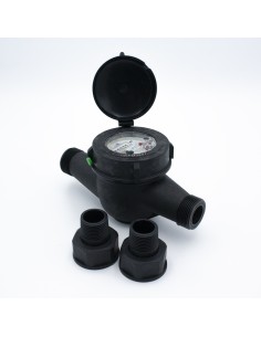 Contador agua riego RUEDAGUA  polimero 1½"  RMM40 negro... 2