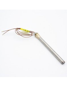 Resistencia estufa pellets 350w rosca 3/8" L.170mm D.12.5mm