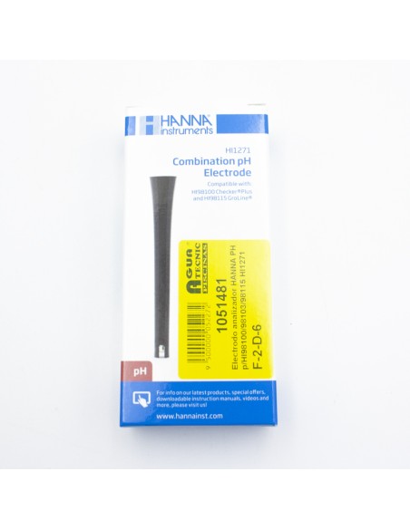 Electrodo analizador HANNA medidor PH p/HI98100/98103/98115 HI1271