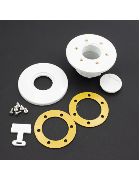 Boquilla aspiracion piscina liner QP blanca ABS ext.2" int.50mm 500193