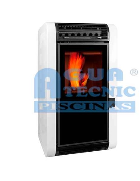 Estufa pellet ECOFOREST Moon 7 kw blanco