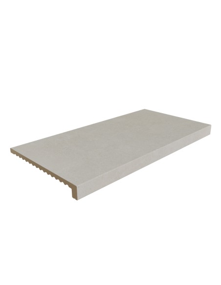 Borde piscina ROSA GRES peldaño L62 Mistery White 1ª antideslizante 626x317mm