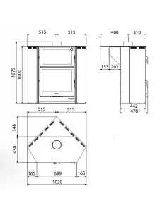 Estufa leña HERGOM Arce c/horno 2092021 rincon 2