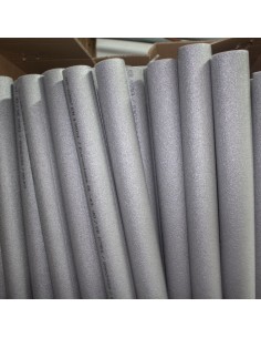Coquilla aislante PE gris D.25mm espesor   9mm x mt
