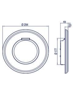 Foco piscina hormigon ASTRAL proyector led FlexiNiche luz... 2