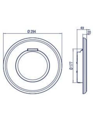Foco piscina hormigon ASTRAL proyector led...