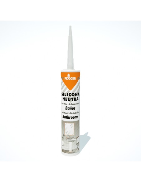 Silicona neutra FIXCER 310ml blanca