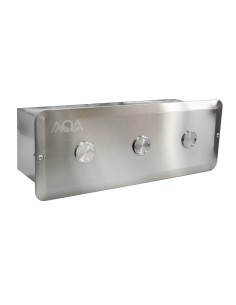 Caja pulsador AQA mod.132P caja + 3 pulsadores AISI316L