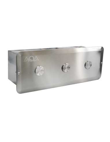 Caja pulsador piscina/spa AQA 132P caja con 3...