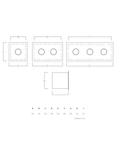 Caja pulsador piscina/spa AQA 132P caja con 1...