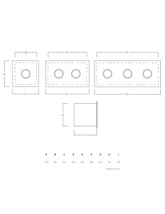 Caja pulsador AQA mod.132P caja + 2 pulsadores AISI316L 2