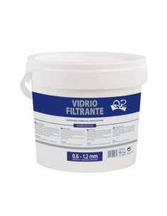 Vidrio filtrante piscinas QP 0.6-1.2 15kg cubo 530047