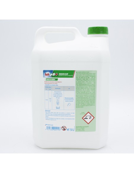 Elevador PH liquido 5lt HTH PH+ Gama Verde 00218930