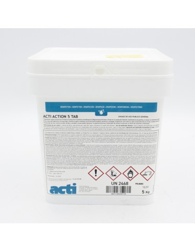 Cloro tabletas ACTI Action 5 Tab   5kg T-200gr...