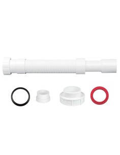 Manguera desague flexible 32/40mm H 11/4"/11/2" blanco...
