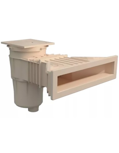 Skimmer hormigon ASTRAL mod. Norm boca Slim tapa cuadrada 58707CL090 - Beige