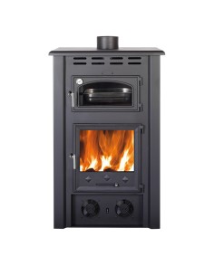 Estufa leña AJ Dante c/horno 9.2kw con ventilacion