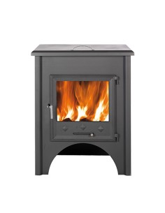 Estufa leña AJ Jaen calientaplatos 9.6kw