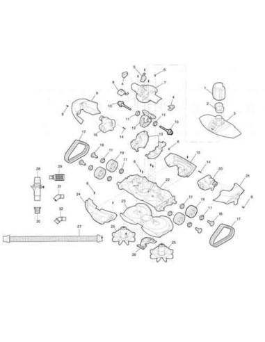 ZODIAC Perno de fijacion rueda W79026