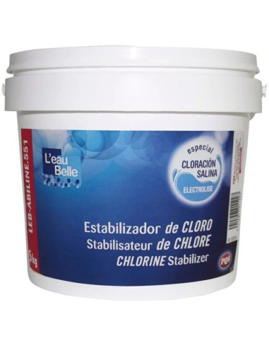 Estabilizador cloro 5kg PQS Leb Abiline 551 25310415 especial cloracion salina