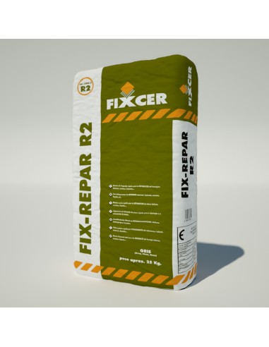 Mortero R2 FIXCER Fix-Repar R2 25kg gris 12GR--25S1