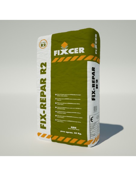 Mortero R2 FIXCER Fix-Repar R2 25kg gris 12GR--25S1