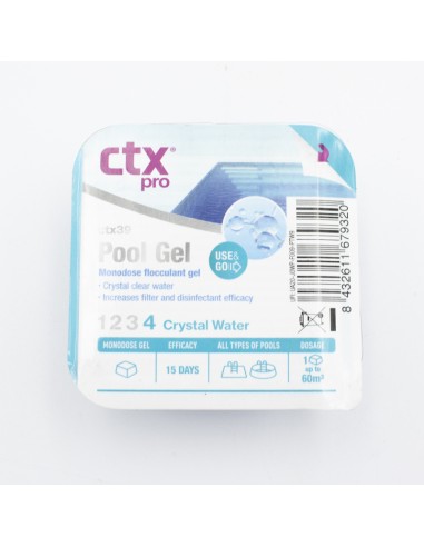 Floculante-clarificante pastilla 90gr CTX PoolGel 61363 (CTX 39)