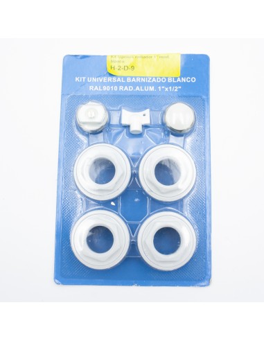 Kit tapones radiador 1" mod. blanco