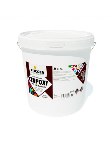 Fragua FIXCER resina epoxi Cerpoxi   7kg (juntas 0 a 10mm) CT00--7KC3 Blanco