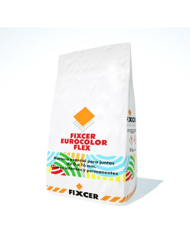 Fragua FIXCER Eurocolor Flex 5kg (juntas 0 a 16mm) EU000605A3 Blanco