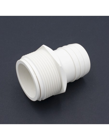 Racord toma limpiafondos piscina ASTRAL manguera D.38mm a rosca M movil 1½" 01393