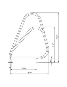 Barandilla piscina ASTRAL mod. Asimetrico AISI316L 00111... 2