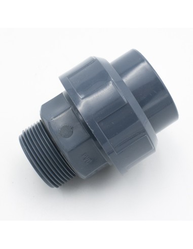 Enlace 3 piezas PVC-U mixto M-H 1½"-50mm PN10...