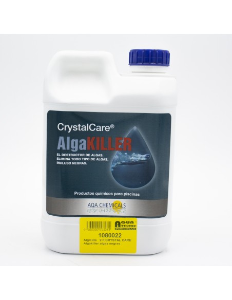 Algicida CRYSTAL CARE AlgaKiller 2lt algas negras E302 (AQA)