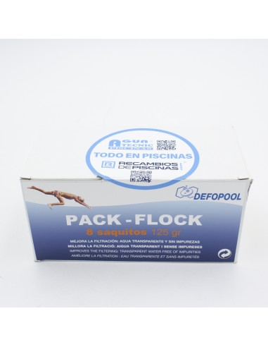 Floculante saquitos DEFOPOOL Pack Flock caja 8...