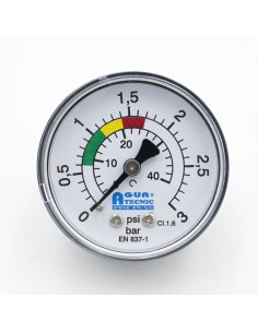 Manometro piscina ATP horizontal 1/8" 0-3bar 3 colores