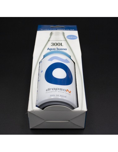 Lata filtrante agua para grifo DROPSON azul...