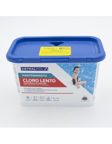 Cloro granulado lento ASTRAL tricloro 1kg 11404 (Astral 300-gr)