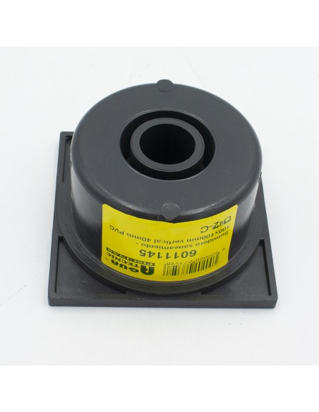 Sumidero saneamiento FIRTS 100x100mm salida vertical 40mm CHPVC10N negro