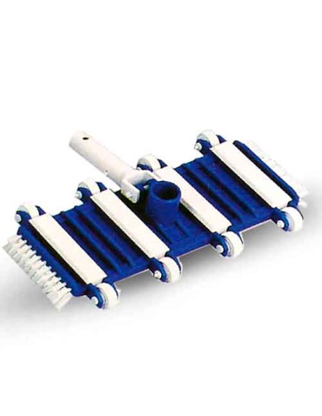 Limpiafondos manual SIQUA flexible c/cepillo lateral mod.clip 6195