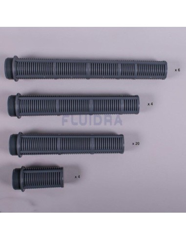 Crepinas filtro ASTRAL kit colectores 11/2" filtro Praga 4404160118 (conjunto 34 crepinas)