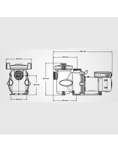 Bomba piscina ZODIAC E30iQ 200 2.00cv mf velocidad... 2