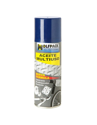 Spray aceite lubricante multiusos 200ml WOLFPACK 14040025